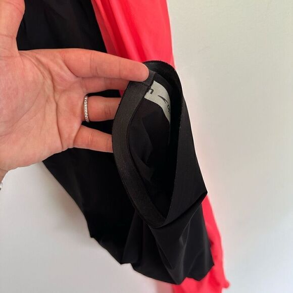 Speedo Women’s Color Block Black Coral Fastskin Lazer Elite V2 Open Back Kneeski - Picture 10 of 14